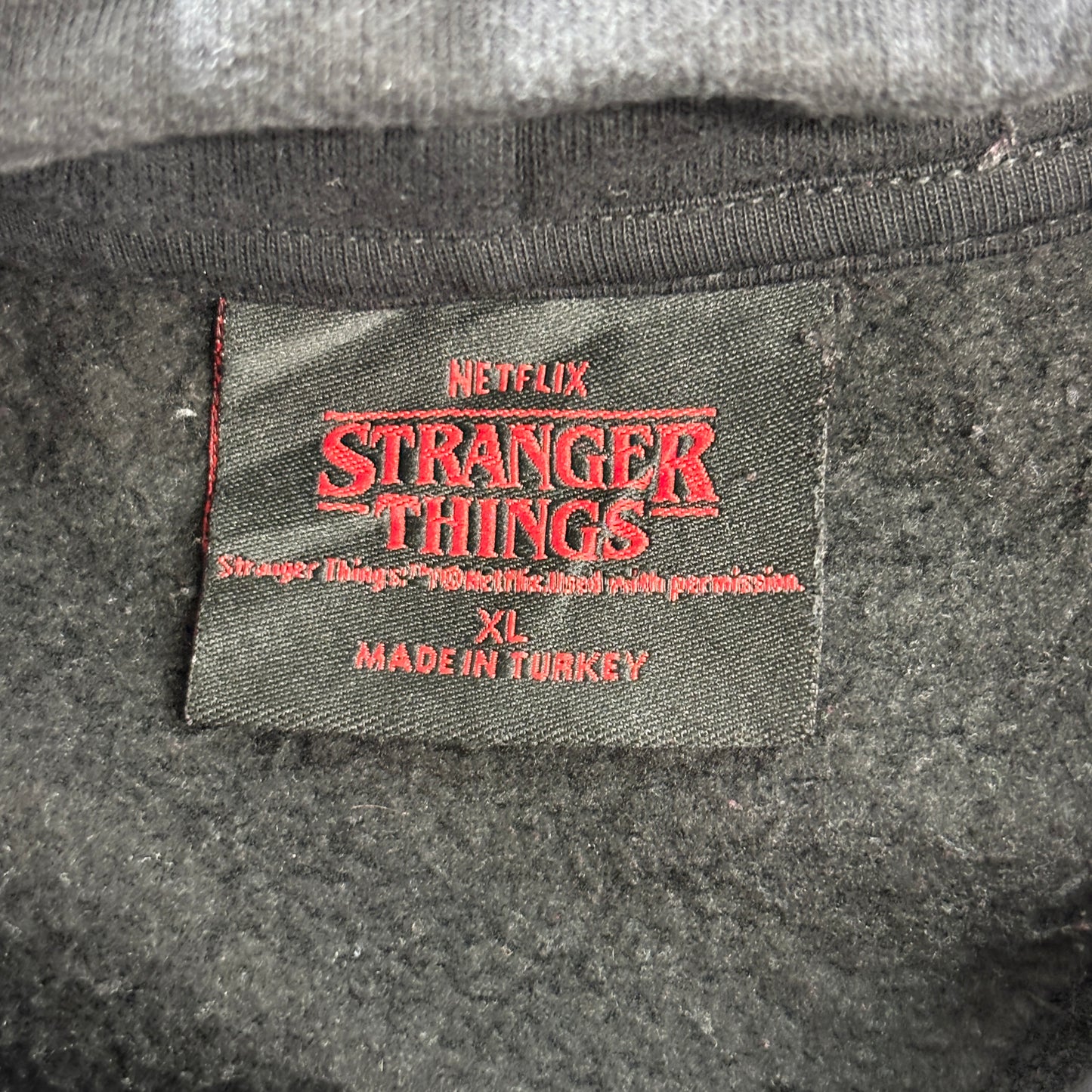 Stranger Things ストレンジャーシングス Netflix公式 Hellfire Club プリント パーカー XL ブラック トルコ製