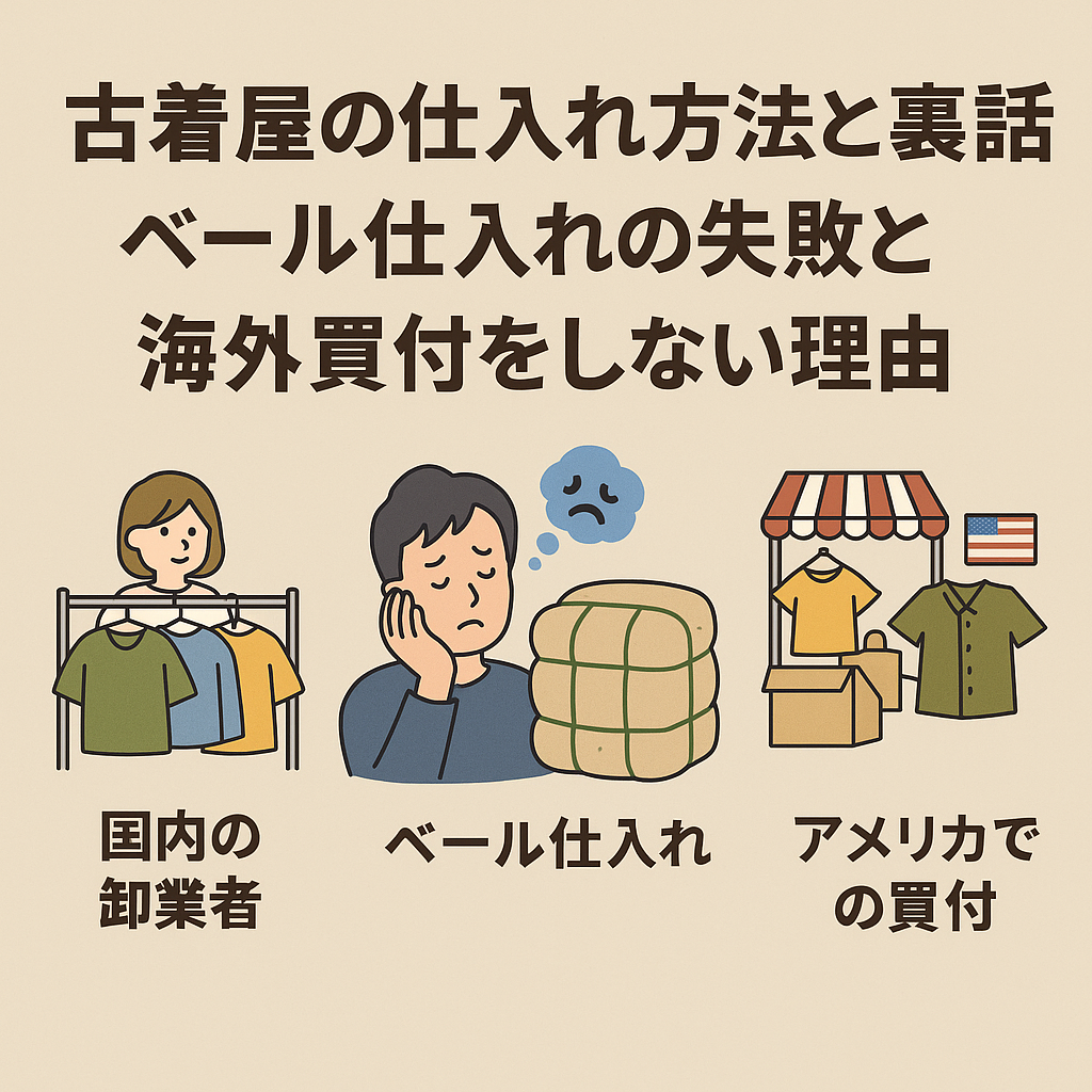 古着屋の仕入れ方法と裏話｜ベール仕入れの失敗と海外買付をしない理由