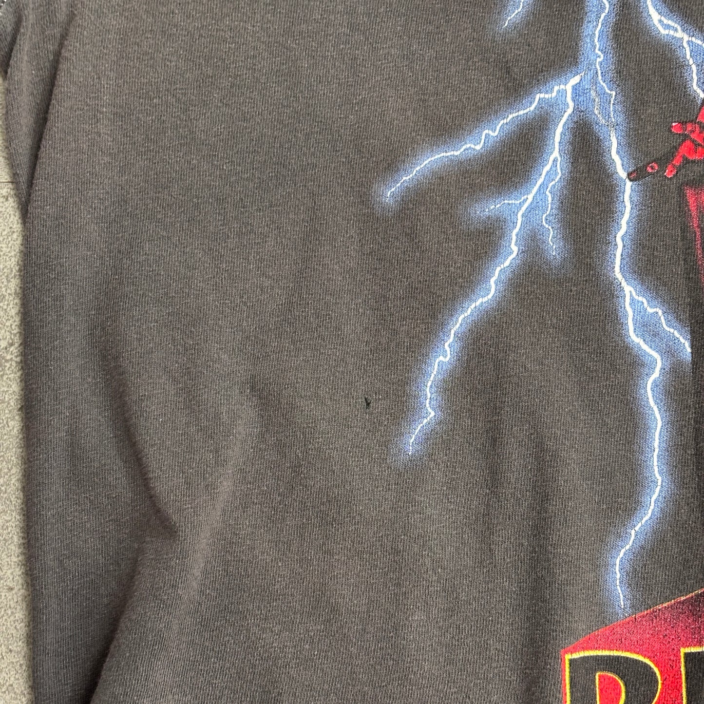 【DEATH ROW RECORDS プリントTシャツ】デスロウレコード HIPHOP RAP オフィシャル ブラック フェード L 古着/7-98