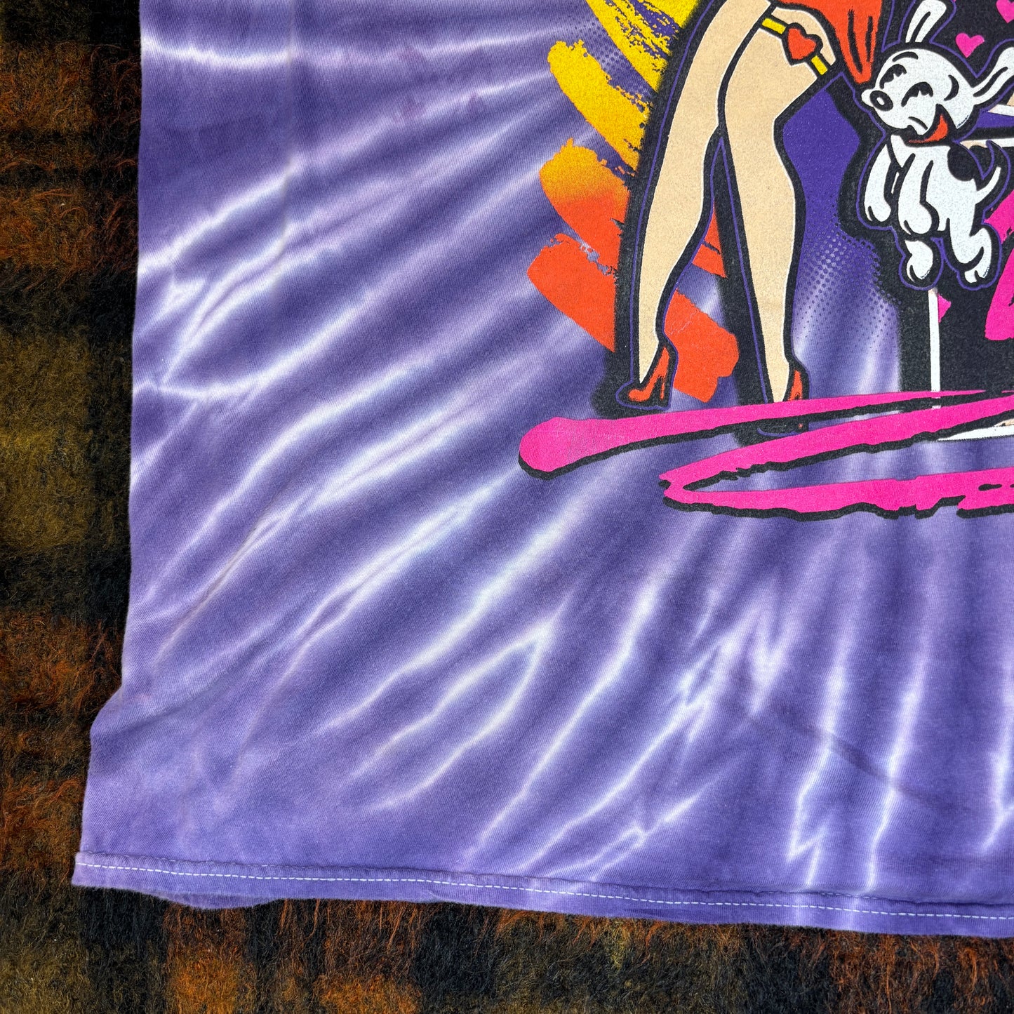 【Betty Boop】タイダイTシャツ｜アメリカンレトロ × パープル グラフィックキャラT