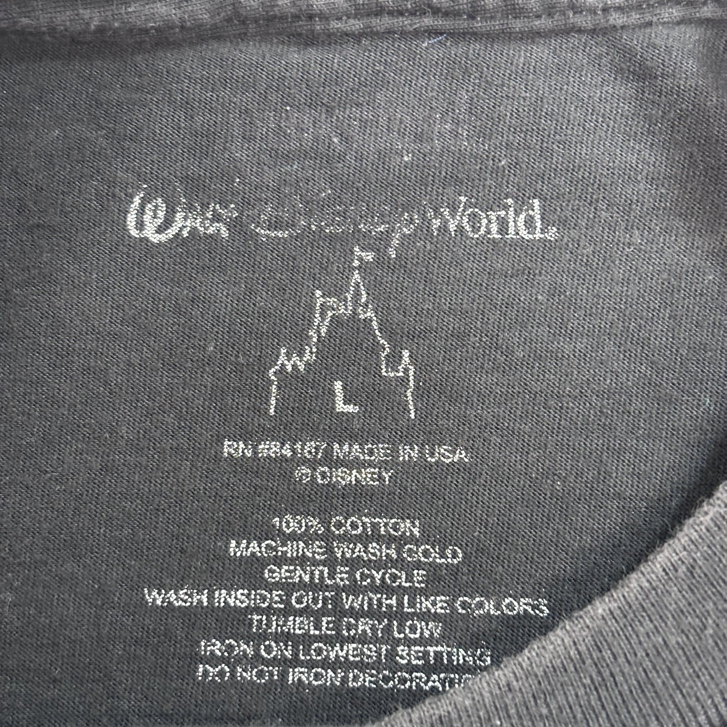 【Disney Mickey Mouse DJ プリントTシャツ】ブラック Disney公式 USAプリント/7-7