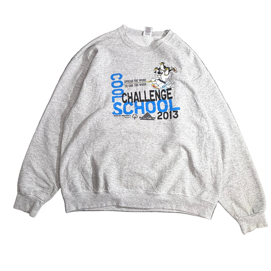 2013年 COOL SCHOOL CHALLENGE スウェット / JERZEES SUPER SWEATS / XL / ホンジュラス製/2-39