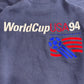 【1994 World Cup USA HIGH 5 SPORTSWEAR 刺繍スウェット】USA製 L ネイビー 古着/9-10