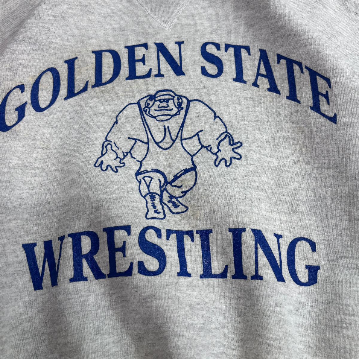 【90s Russell Athletic GOLDEN STATE WRESTLING スウェット】USA製 XL ラッセルアスレチック レスリング プリント 古着/9-7
