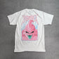 【DRAGON BALL Z × Primitive 魔人ブウ バックプリントTシャツ】ホワイト Mサイズ ドラゴンボールZ コラボT 古着/7-101