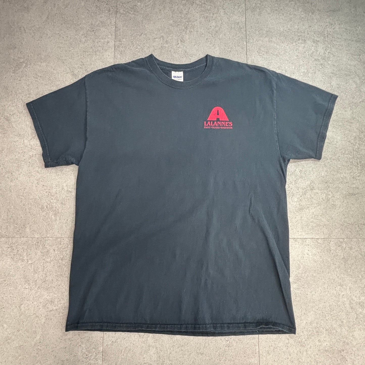 AXALTA Drive Your Dream バックプリントTシャツ ギルダン XL ブラック 企業T ホットロッド ピンナップガール/7-50