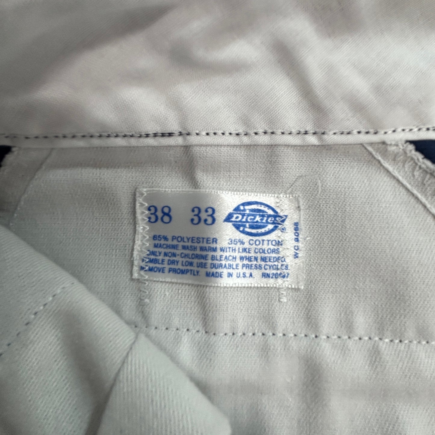 【Dickies ワークパンツ ブルー 38×33】USA製 ディッキーズ 874系 チノパン ワーク 古着