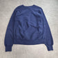 【Lee 95 COTTON ΣN チェックワッペン スウェット】USA製 L ネイビー 古着/9-9