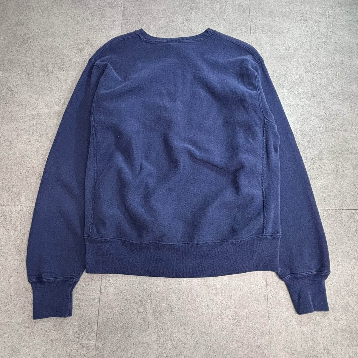 【Lee 95 COTTON ΣN チェックワッペン スウェット】USA製 L ネイビー 古着/9-9