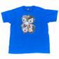 90s USA製 Clown Faces Tシャツ XLサイズ / Fruit of the Loom BESTタグ 青 ボックスシルエット