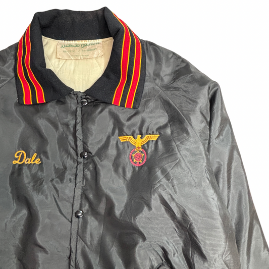 USA製 HARVARD CLOTHING GERMAN AMERICAN POLICE ASSOC 刺繍 ナイロンジャケット ヴィンテージ/3-7