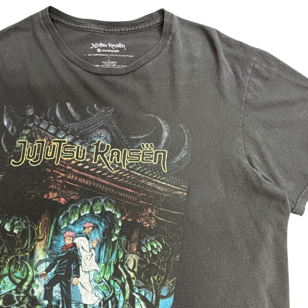 【呪術廻戦（Jujutsu Kaisen）Crunchyroll公式 ライセンスTシャツ】ブラック/7-10