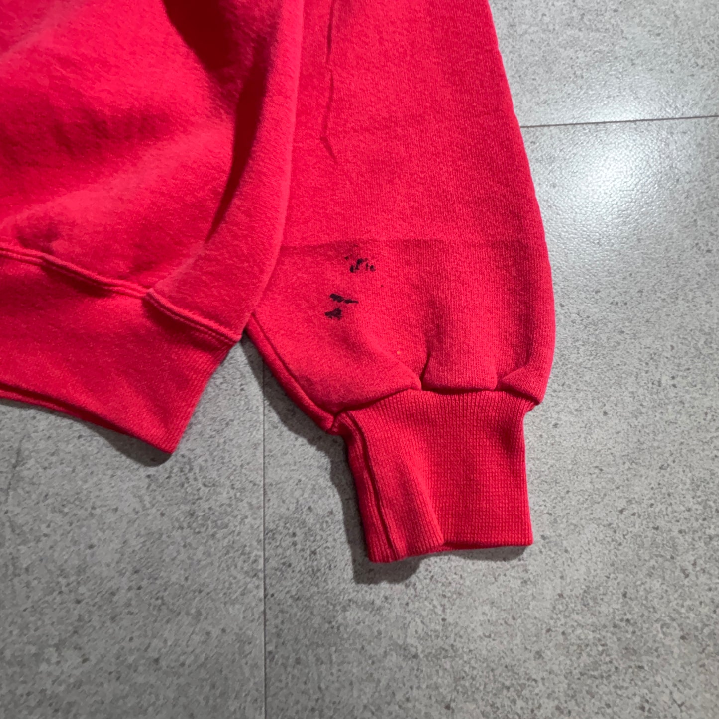 90s USA製 RUSSELL ATHLETIC OHIO STATE BUCKEYES スウェット M レッド 1996年製 オハイオ州立大学 ラッセル アスレチック カレッジロゴ/2-57