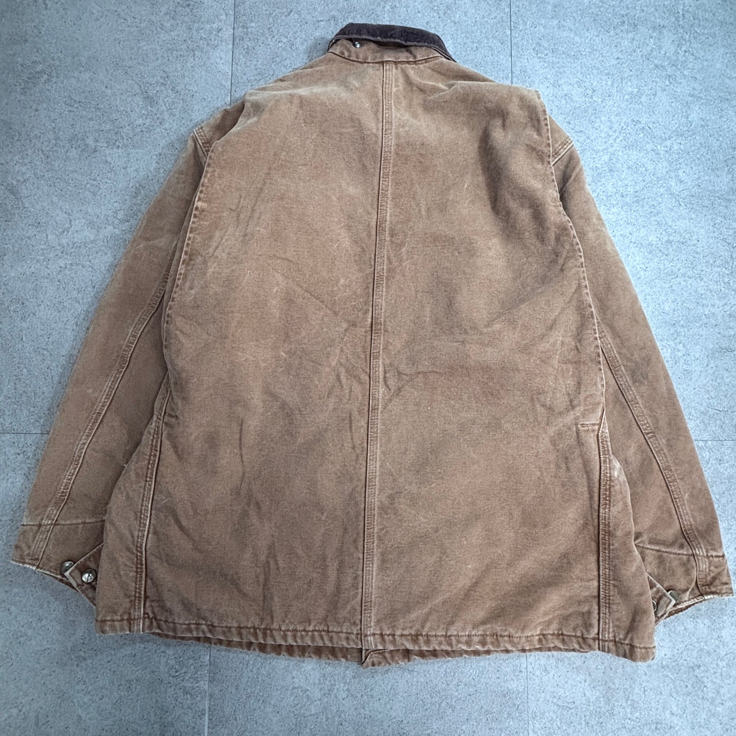Carhartt カーハート チョアコート USA製 90s ブランケットライナー ダックジャケット BRN フェード/3-13