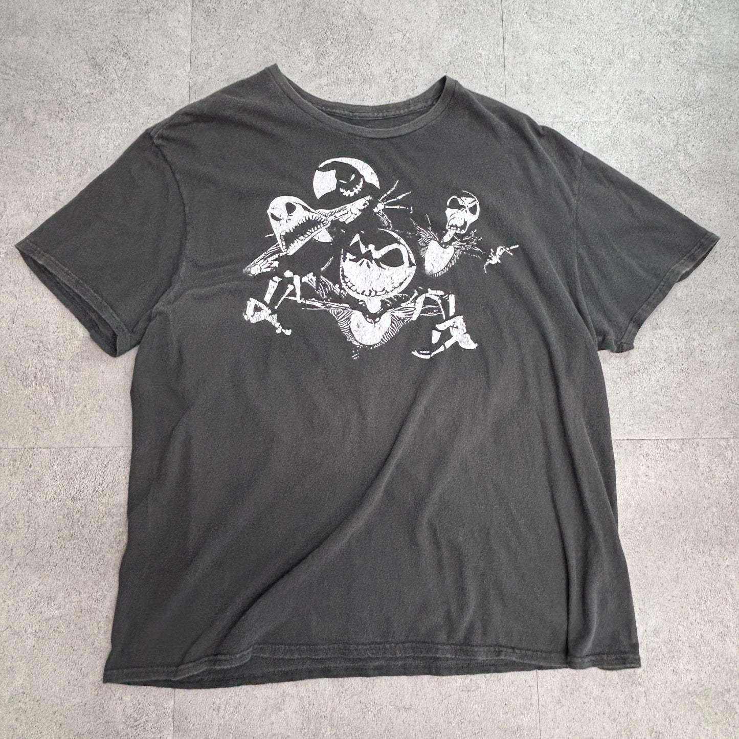 【Disney Tim Burton’s The Nightmare Before Christmas ジャック・スケリントン Tシャツ】ブラック XXL Disney公式/7-6