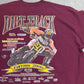【Harley-Davidson Dirt Track Edition 2000 プリントTシャツ】ハーレーダビッドソン モーターサイクル バーガンディ 古着/8-3