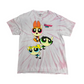 【90s復刻デザイン】パワーパフガールズ タイダイ Tシャツ ピンク Lサイズ Cartoon Network 正規品