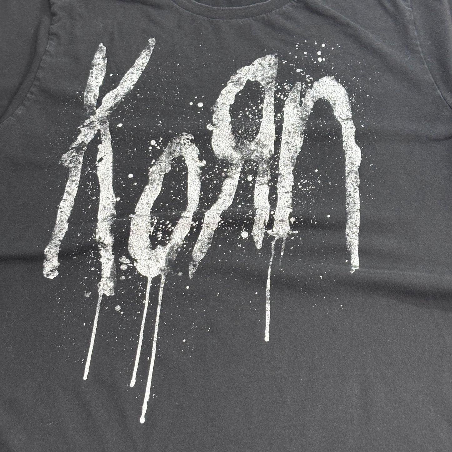 【Korn バンドTシャツ】Paciﬁc 両面プリント ブラック Lサイズ ロックT 古着/7-100