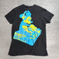 【Disney Mickey Mouse DJ プリントTシャツ】ブラック Disney公式 USAプリント/7-7