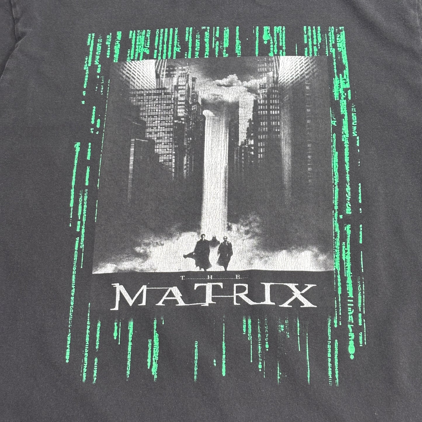 【THE MATRIX 映画Tシャツ / size L/ ブラック】7-85