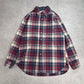 【Pendleton チェック柄 ウールシャツジャケット】ペンドルトン USA製 100%ヴァージンウール キルティングライナー付き 古着/8-10