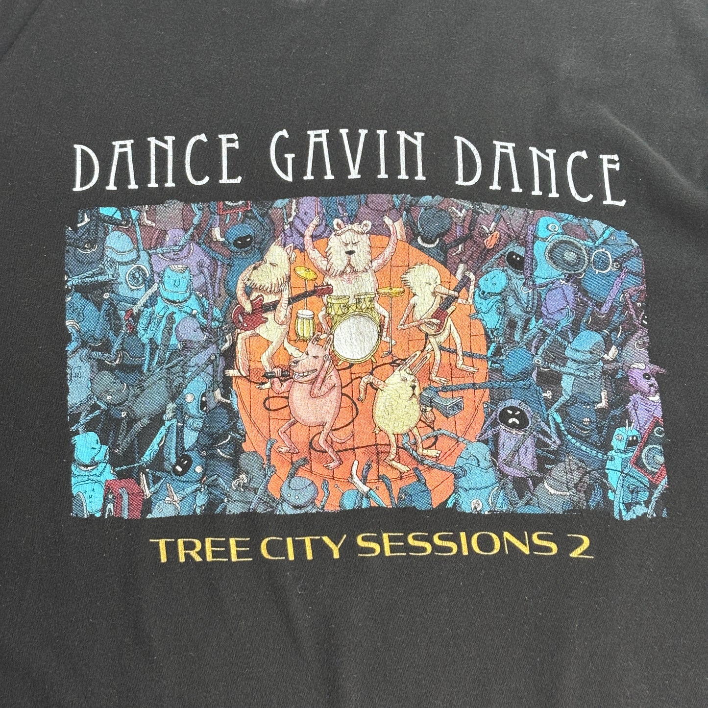 【Dance Gavin Dance TREE CITY SESSIONS 2 バンドTシャツ】ブラック / バックプリント / Tultex / XL / メキシコ製/6-15