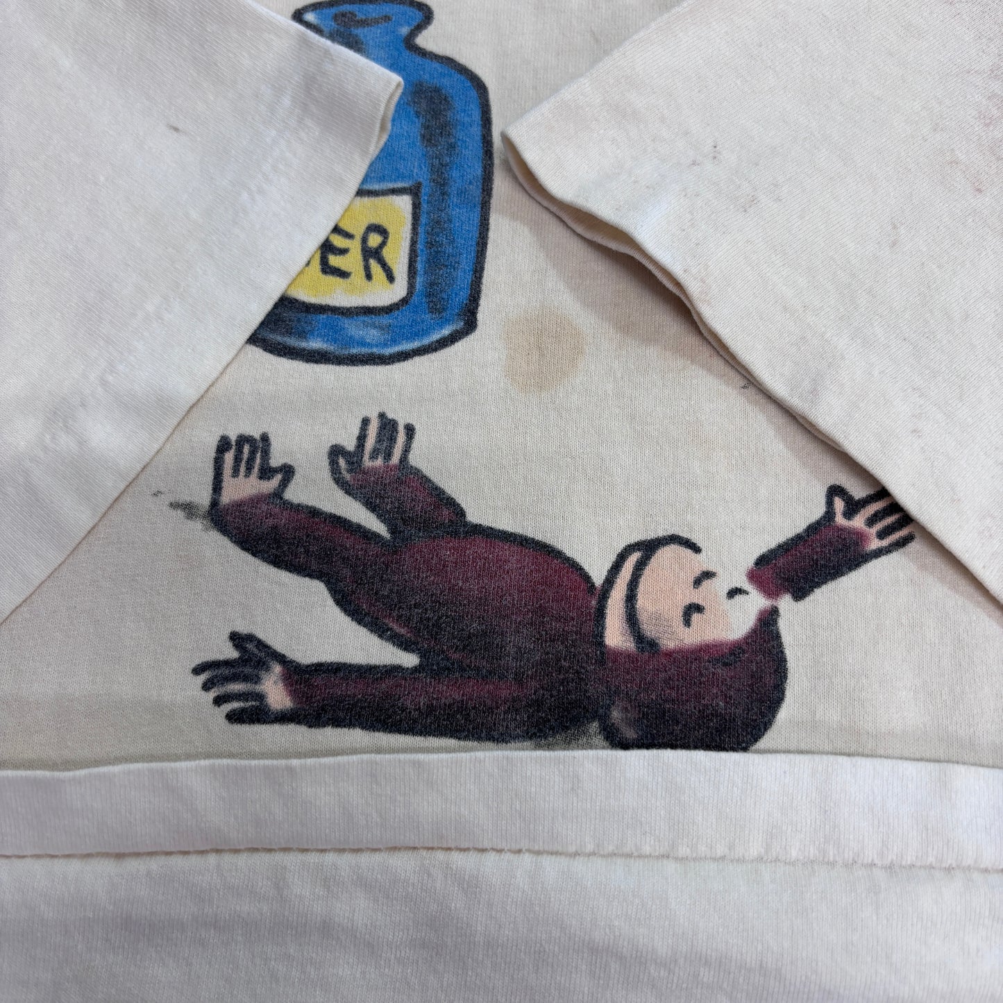 Curious George 1995 プリントTシャツ】おさるのジョージ All Sport ボディ USA生地 メキシコ製 90s 古着/5-4