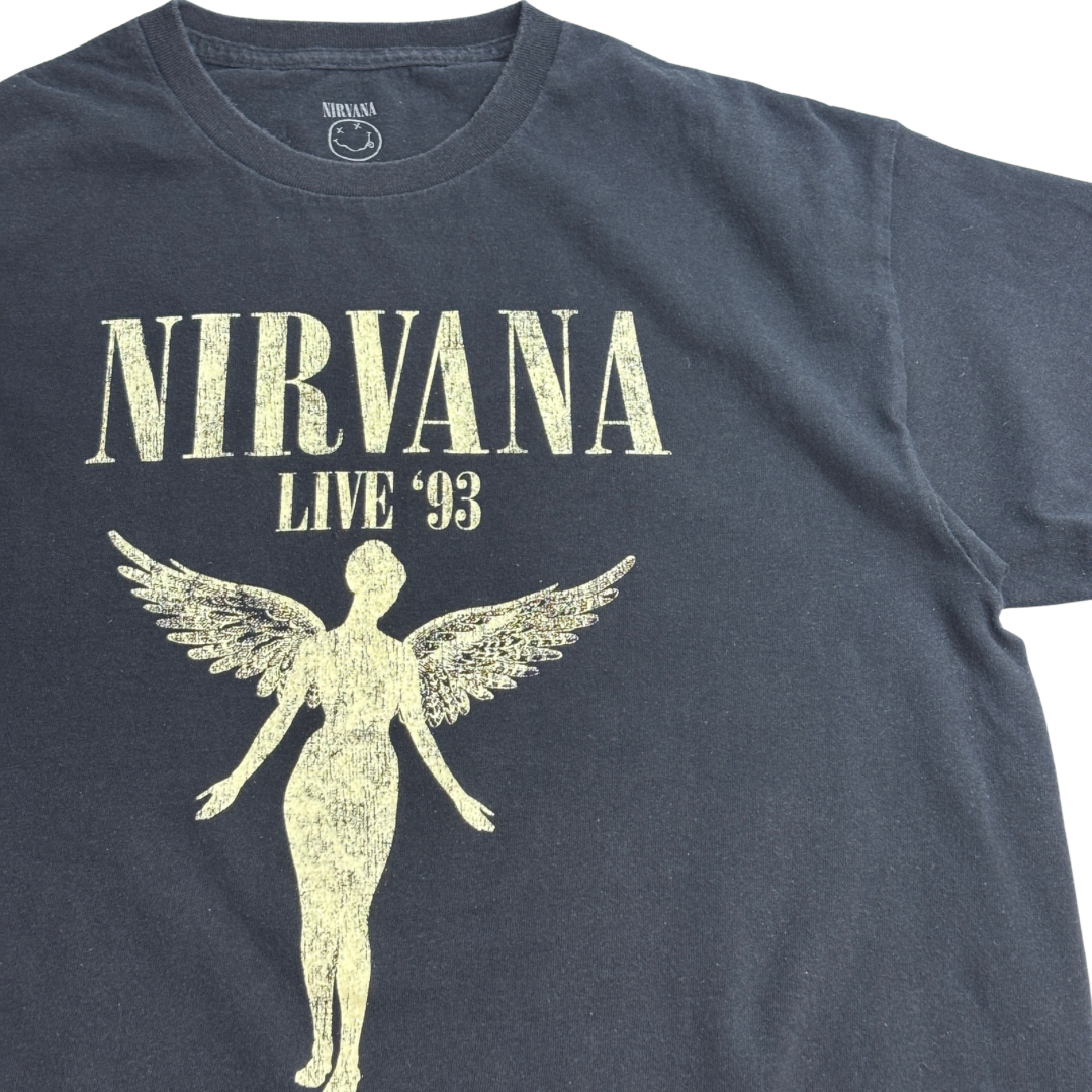 【NIRVANA】LIVE ’93 “IN UTERO” 両面プリント バンドTシャツ/7-94