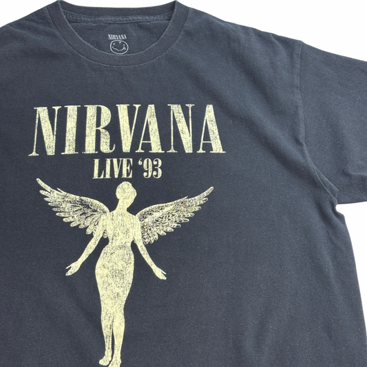 【NIRVANA】LIVE ’93 “IN UTERO” 両面プリント バンドTシャツ/7-94