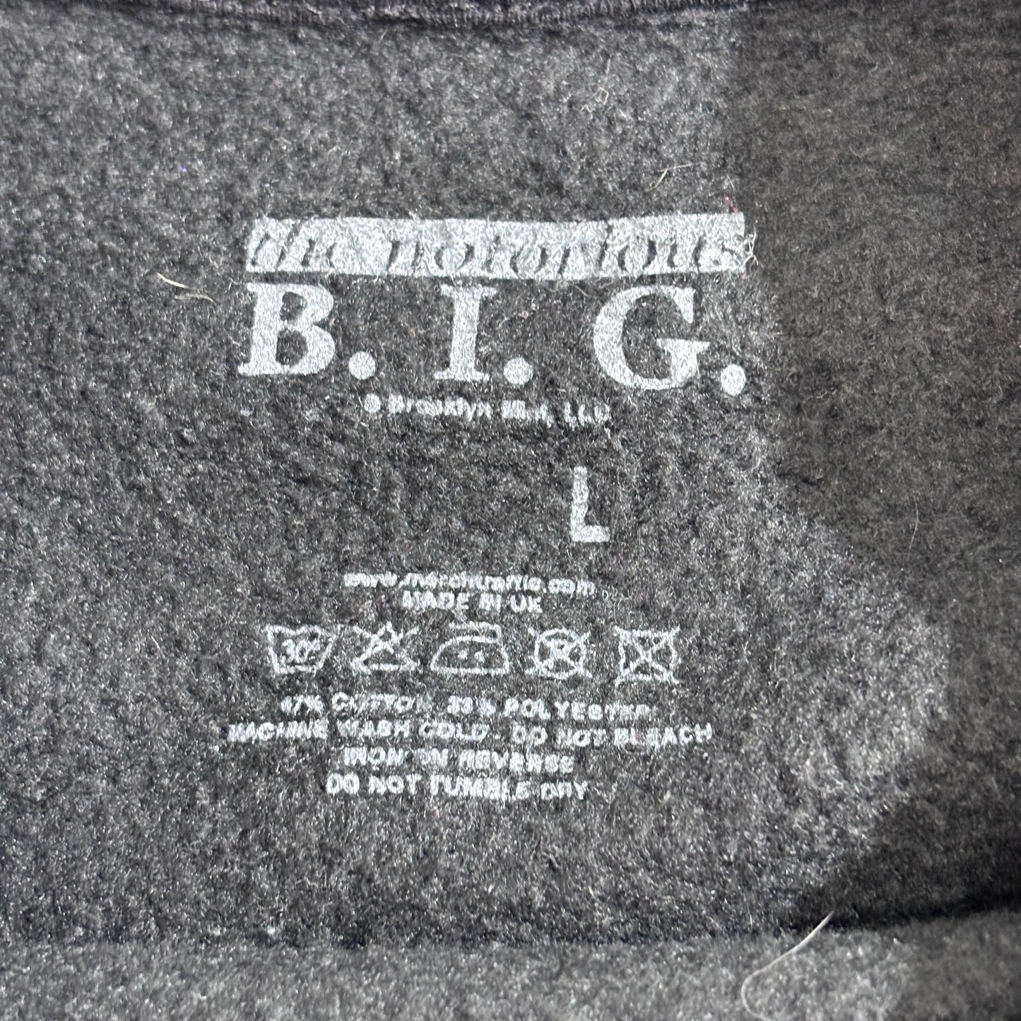 NOTORIOUS B.I.G. × Puff Daddy フォトプリント スウェット / ブラック / L / MADE IN U.K.1-20