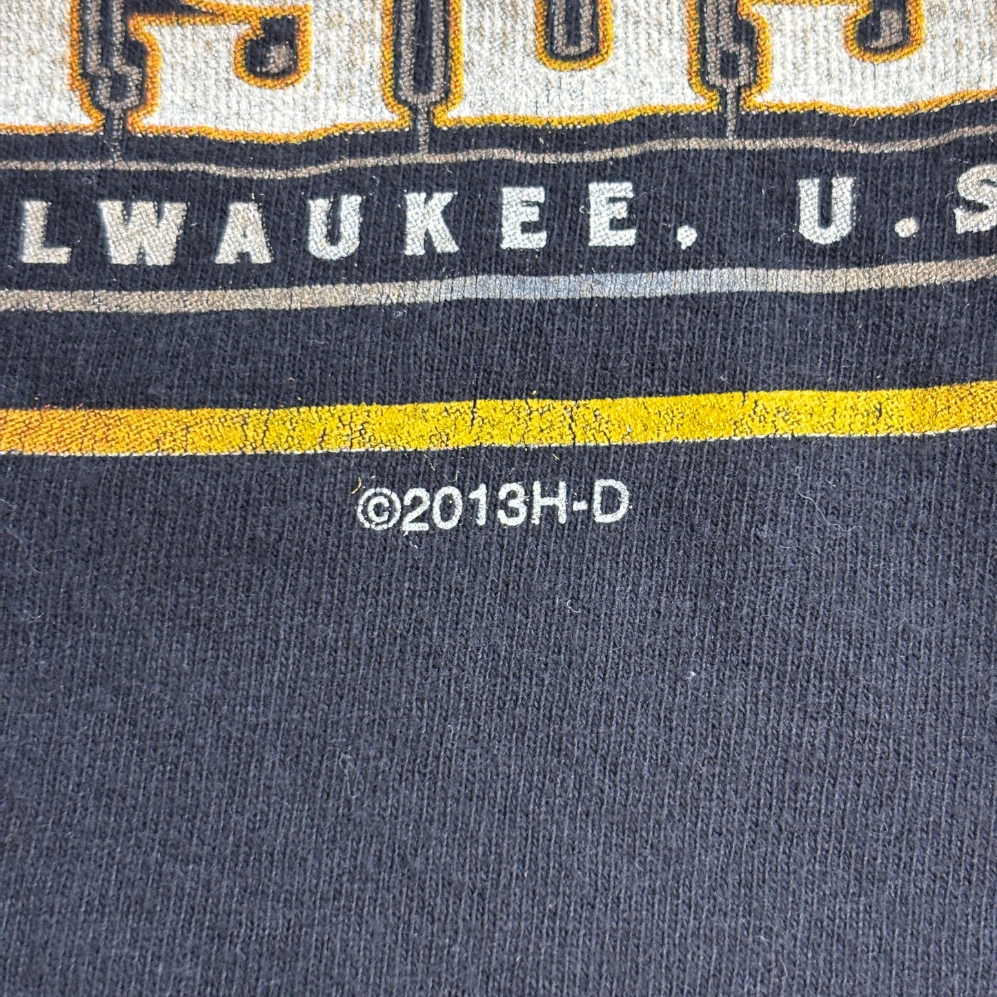 【HARLEY-DAVIDSON Lynchburg Tennessee 両面プリントTシャツ】2013年 XL ブラック USAディーラーTシャツ/8-43