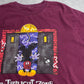【Disney Tower of Terror ミッキーマウス プリントTシャツ ディズニー タワー・オブ・テラー バーガンディ USA古着】8-21