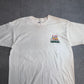【90s GREAT IMPRESSIONS ワインボトル 総柄Tシャツ】ホワイト USA製 FRUIT OF THE LOOM XL 1994年コピーライト/8-48