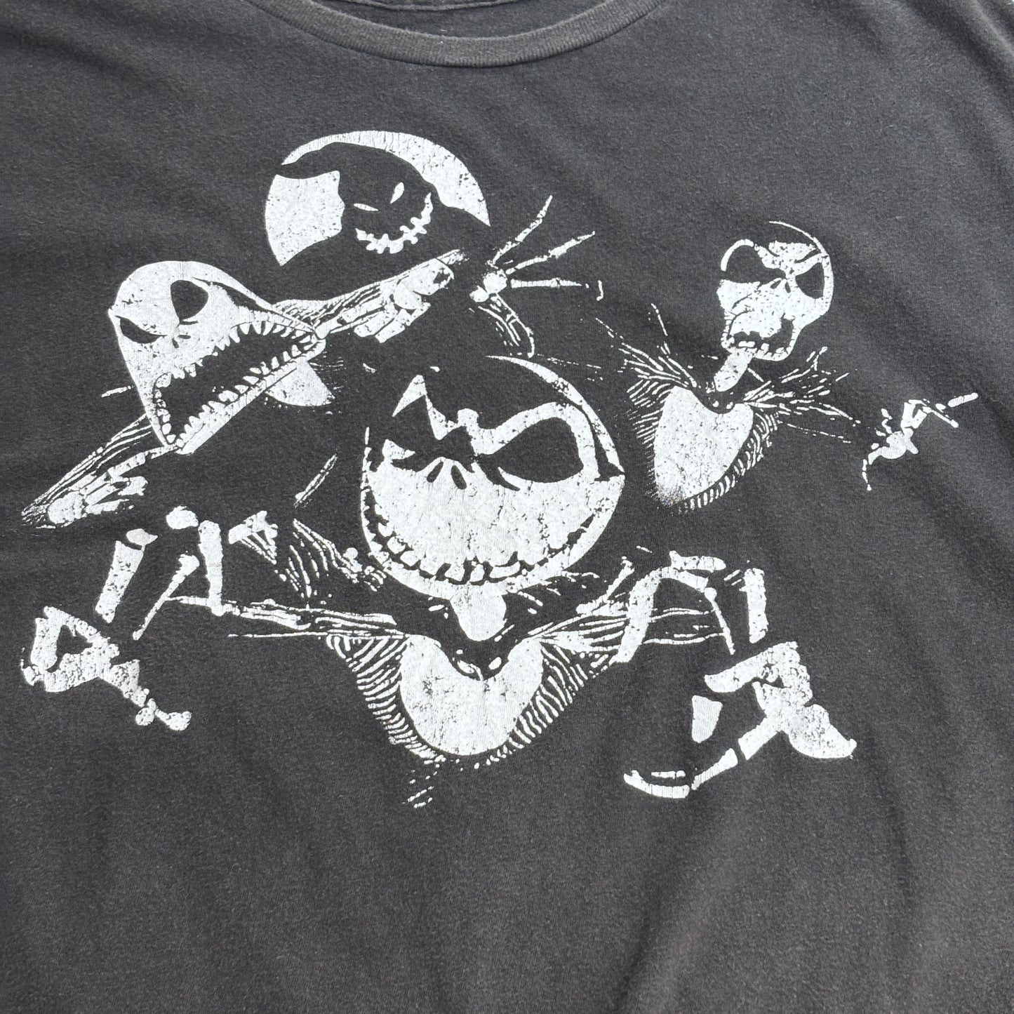 【Disney Tim Burton’s The Nightmare Before Christmas ジャック・スケリントン Tシャツ】ブラック XXL Disney公式/7-6