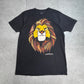 【Disney THE LION KING ライオンキング Tシャツ】シンバ ライオン グラフィック L ブラック ディズニー 古着/8-54