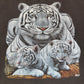 【WILD LIFE】ホワイトタイガー親子Tシャツ｜アニマルフォトリアルプリント