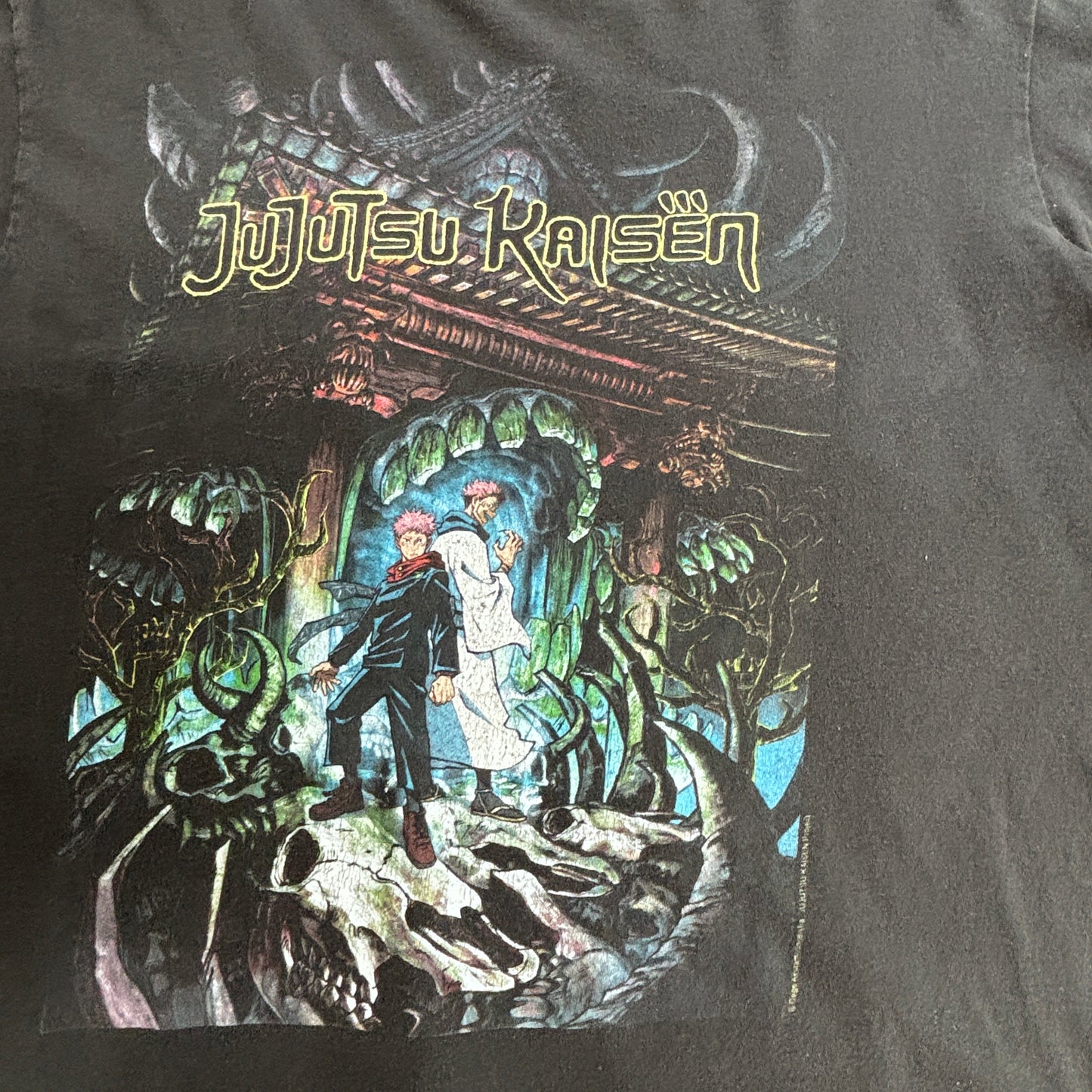 【呪術廻戦（Jujutsu Kaisen）Crunchyroll公式 ライセンスTシャツ】ブラック/7-10