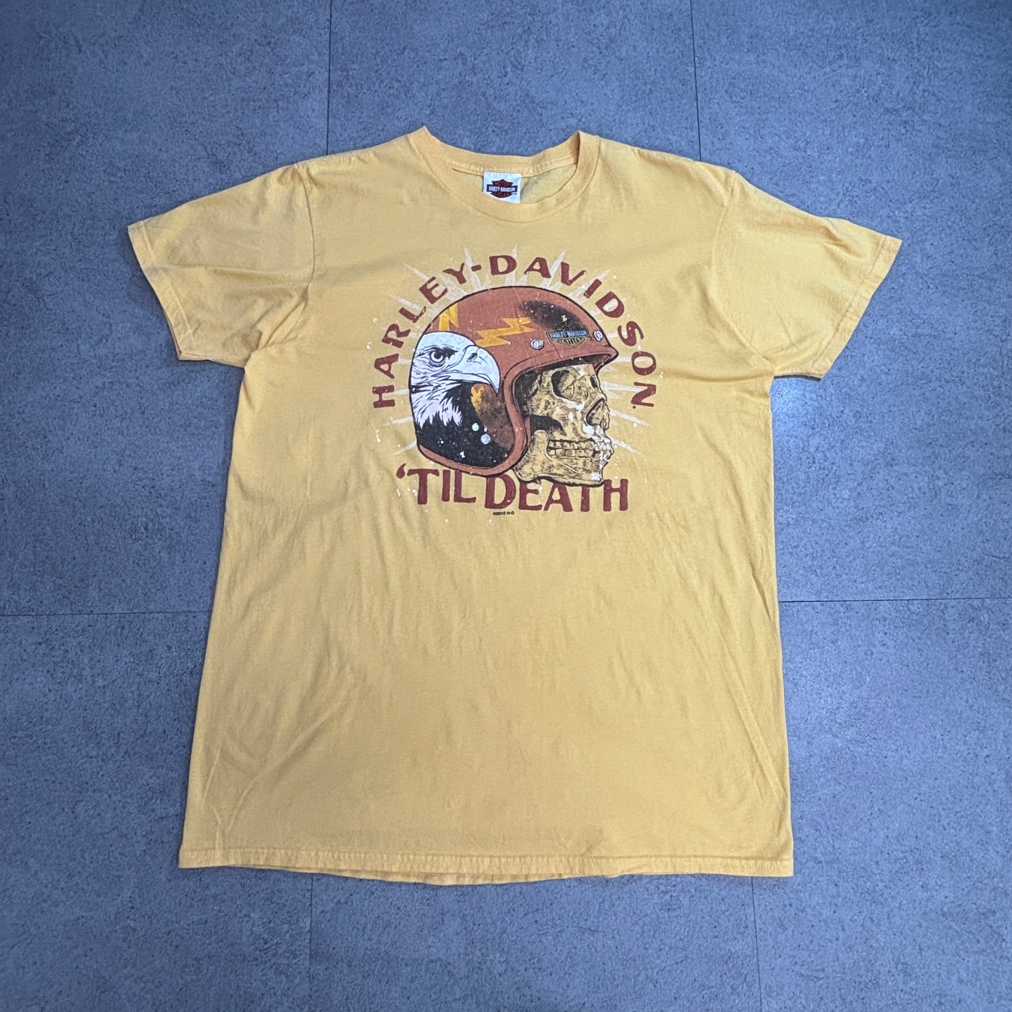 【Harley-Davidson “’TIL DEATH” スカル＆イーグル Tシャツ 2015】8-31