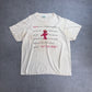 【Sesame Street Elmo プリントTシャツ】エルモ キャラクターT 生成り セサミストリート 古着/5-5
