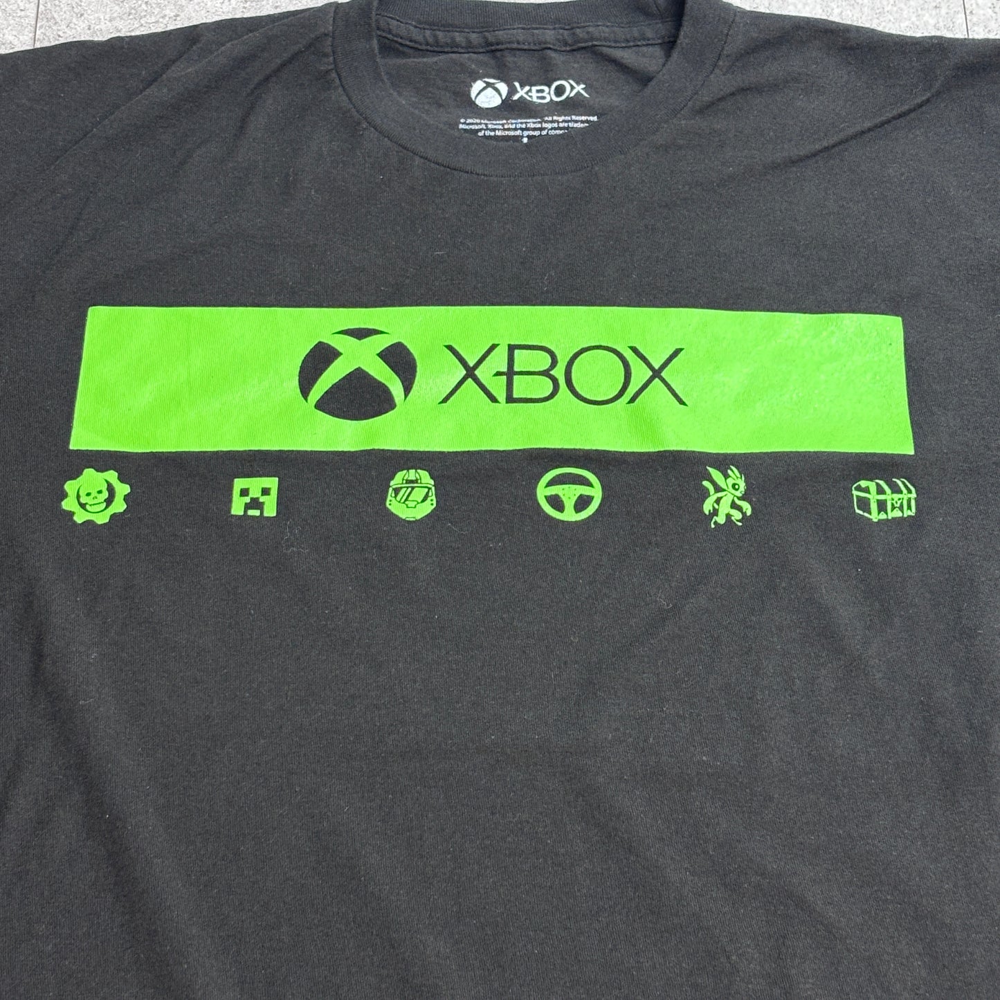 【XBOX ロゴ グラフィックTシャツ ブラック L】7-106