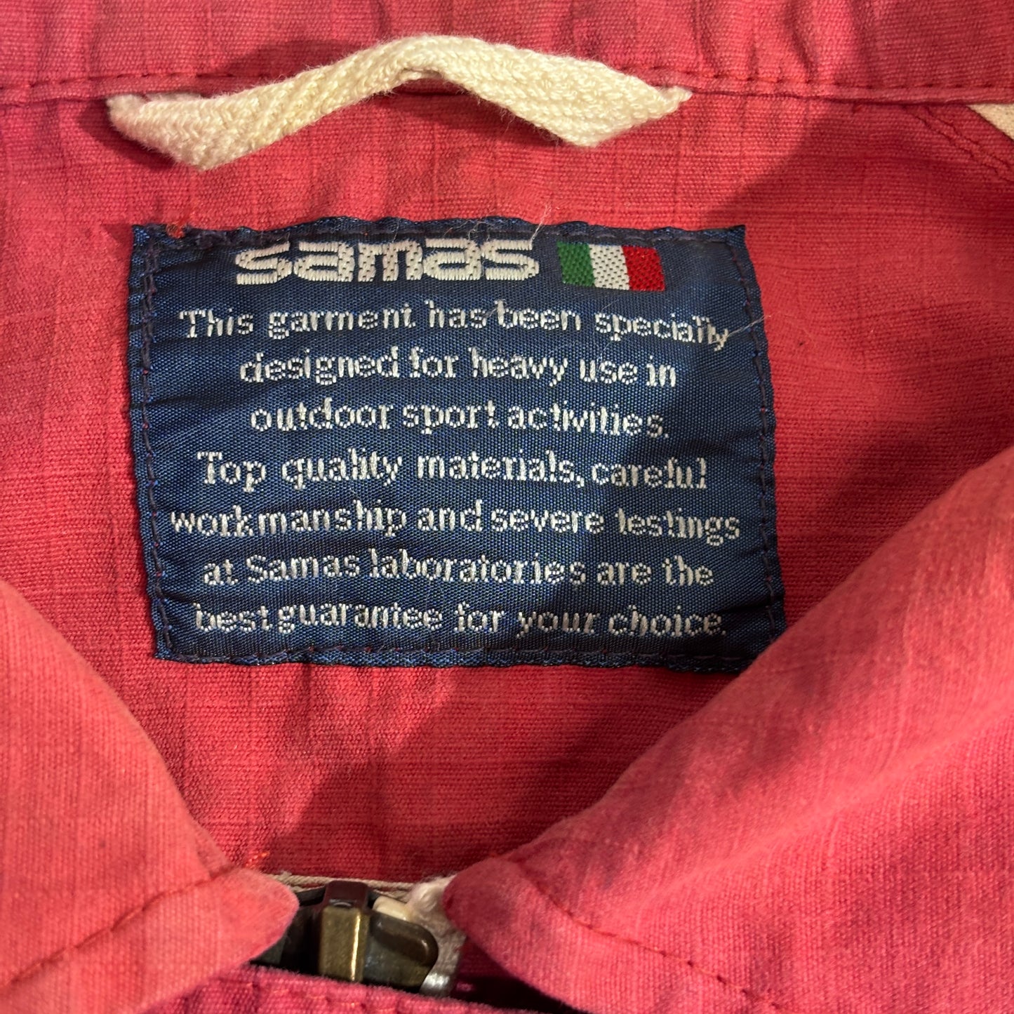 90s Samas ファイヤーマンジャケット / イタリア製 / コットンキャンバス / ピンク / ヨーロッパヴィンテージ1-8