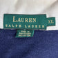 LAUREN RALPH LAUREN ラガーシャツ XL ボーダー 長袖 ラルフローレン グリーン ネイビー 刺繍ロゴ コットン4/48