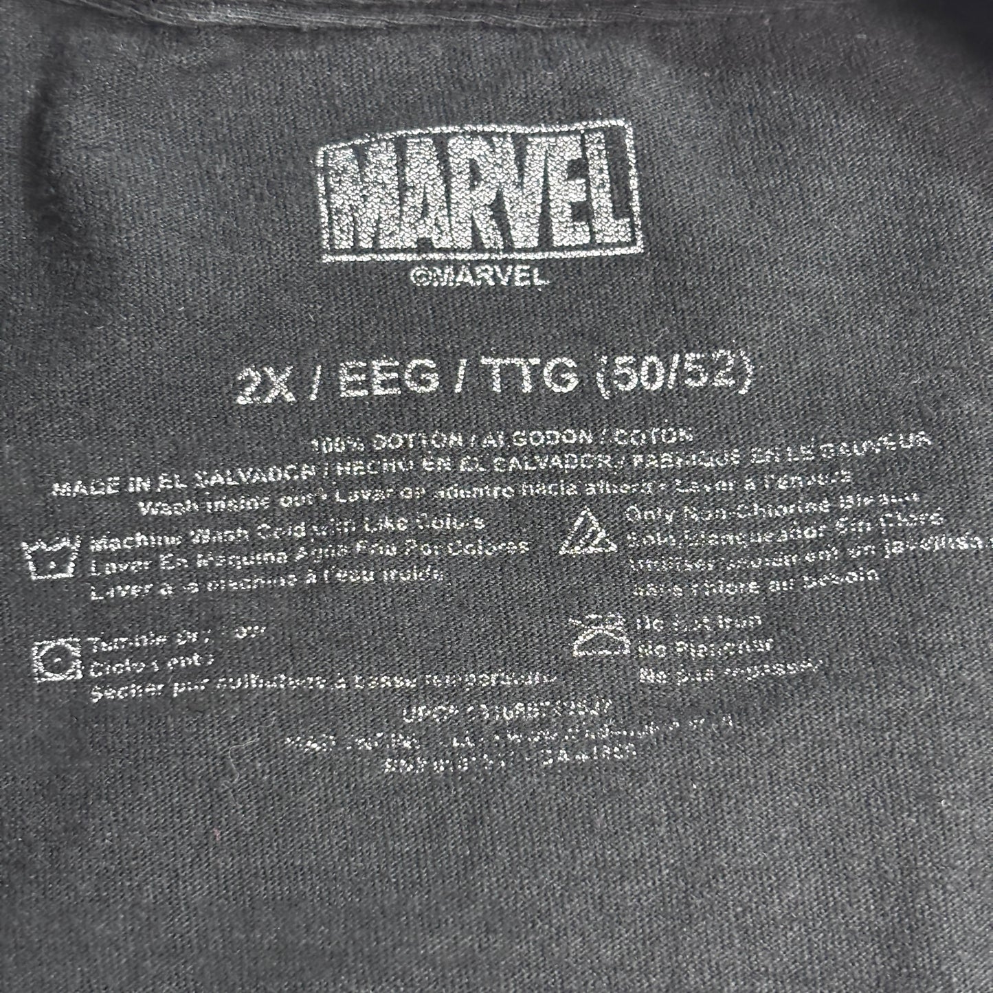 【MARVEL VENOM ビッグフェイス オフィシャル プリントTシャツ 2XL】7-110