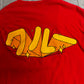 WcDonald’s クルー バックプリント パロディTシャツ レッド /7-59