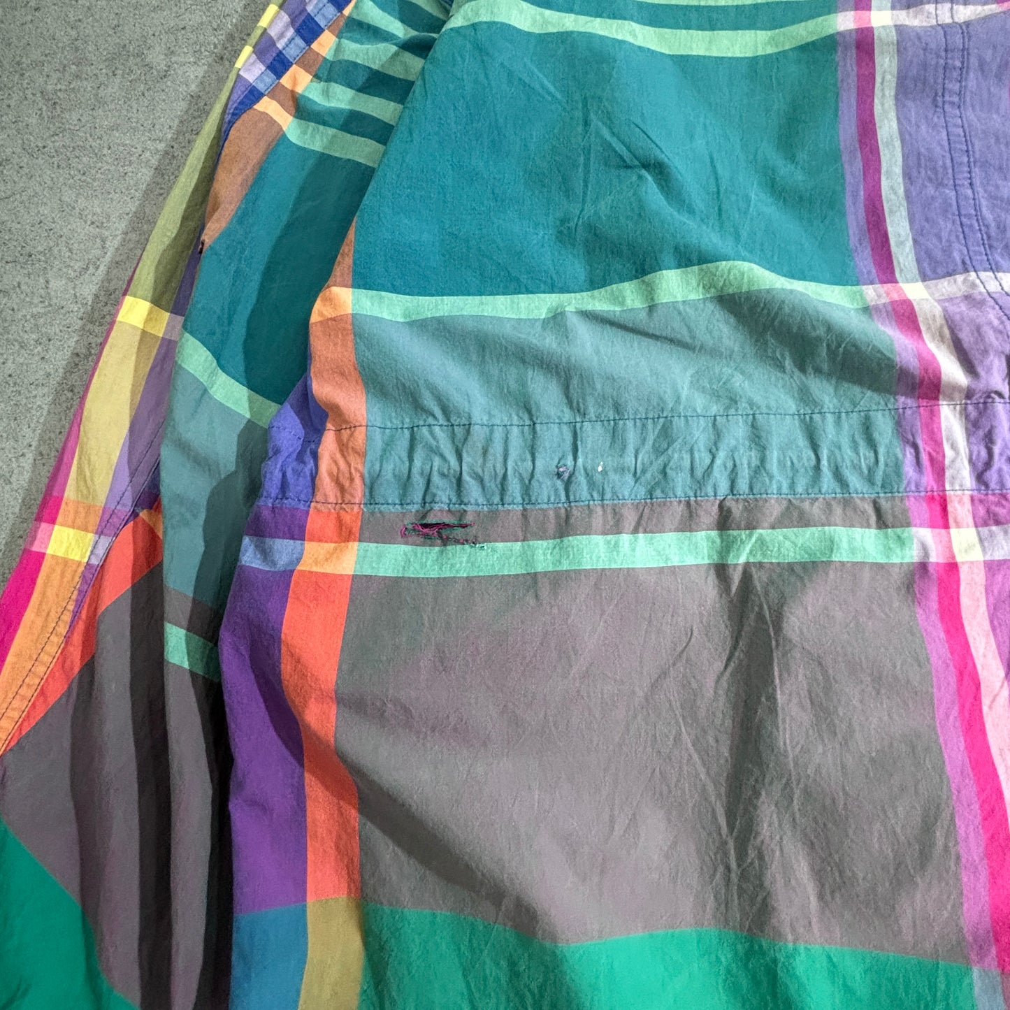 Polo by Ralph Lauren チェック フードジャケット / 90s IDEALジップ / Made in Hong Kong / XLサイズ1-5