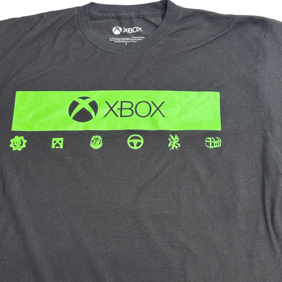 【XBOX ロゴ グラフィックTシャツ ブラック L】7-106