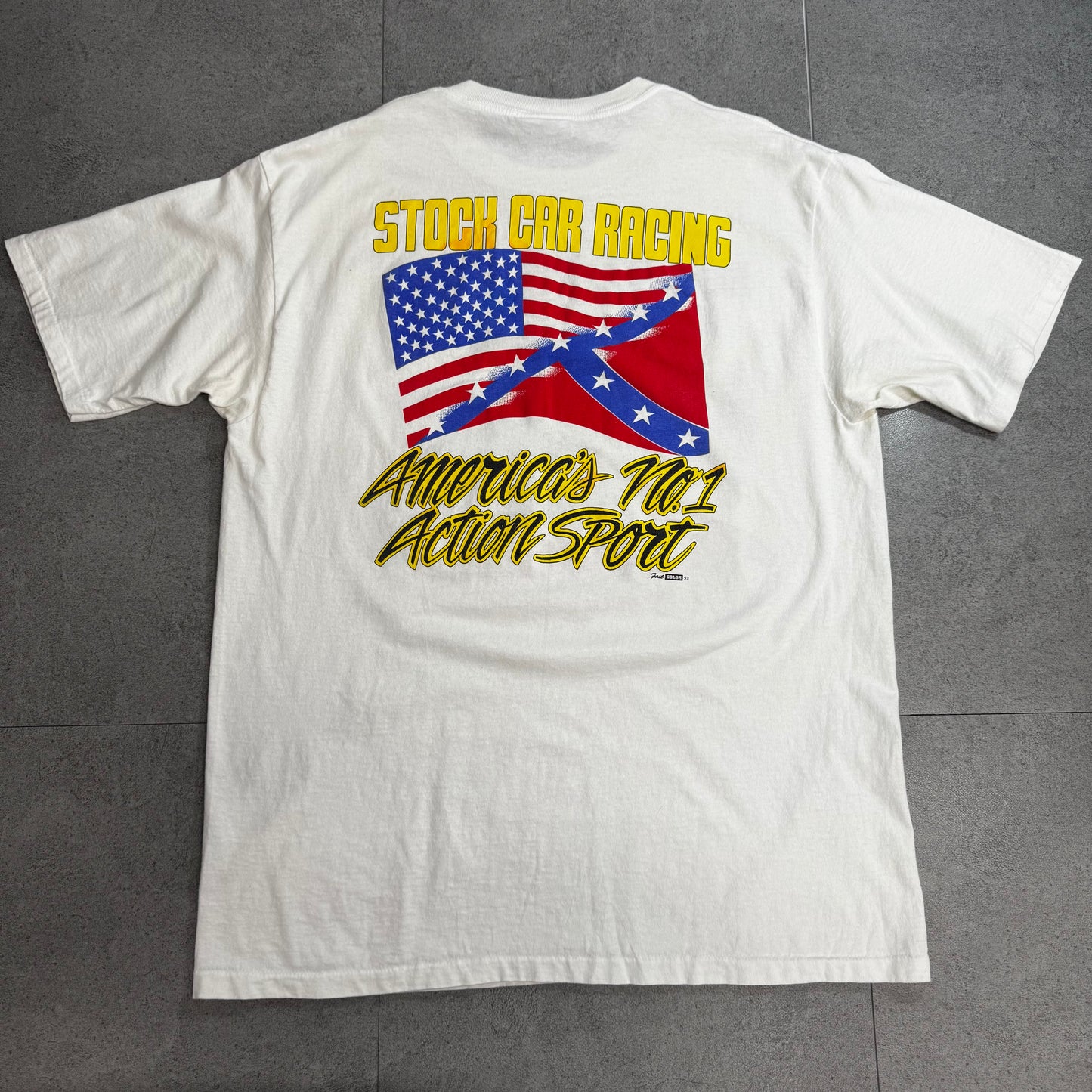 【90s USA製 NASCAR “Thunder” レーシング プリントTシャツ】All Sport / Thunder / 両面プリント / シングルステッチ/7-69