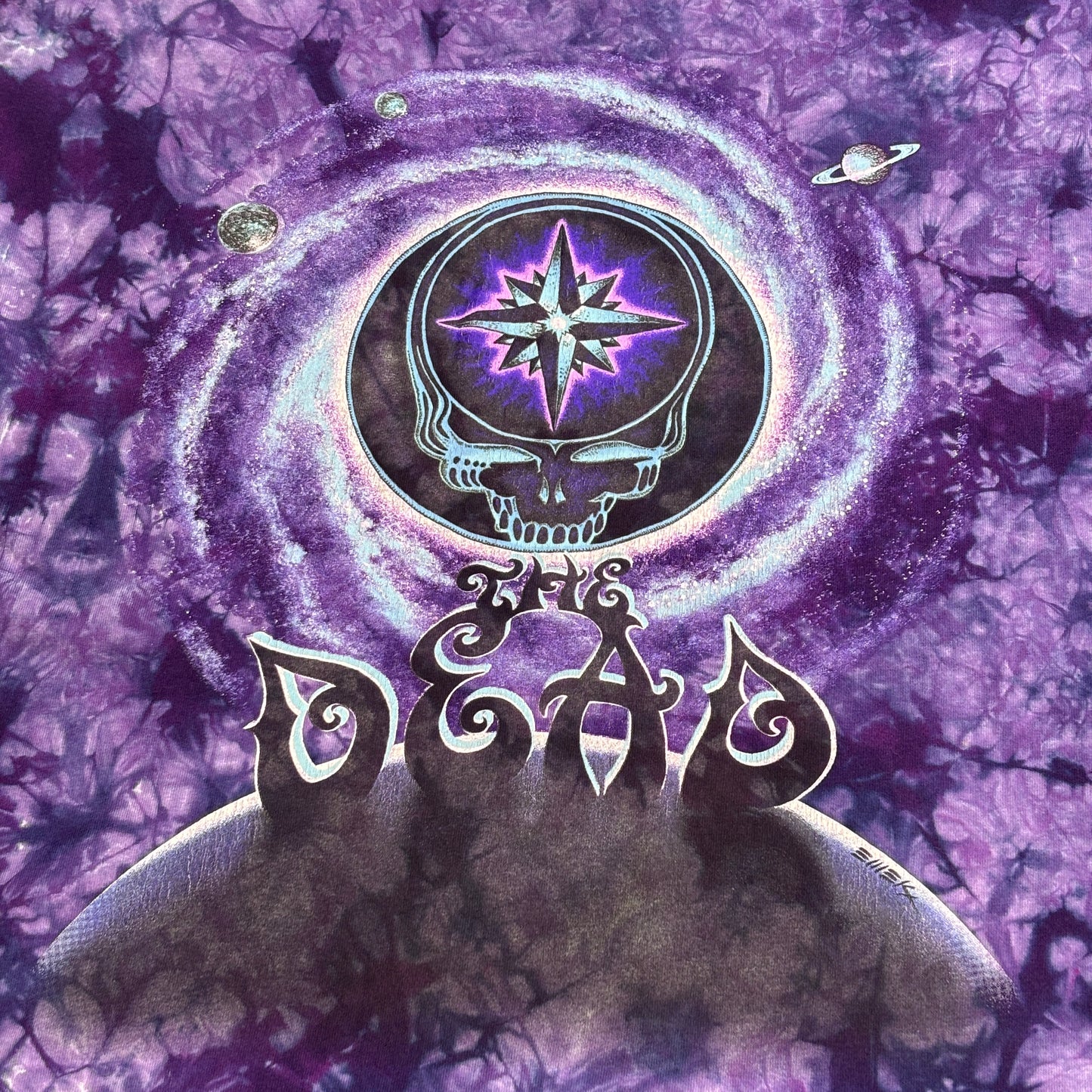 【2007 Grateful Dead “The Dead” Landing Tour タイダイ バンドTシャツ パープル L】8-29