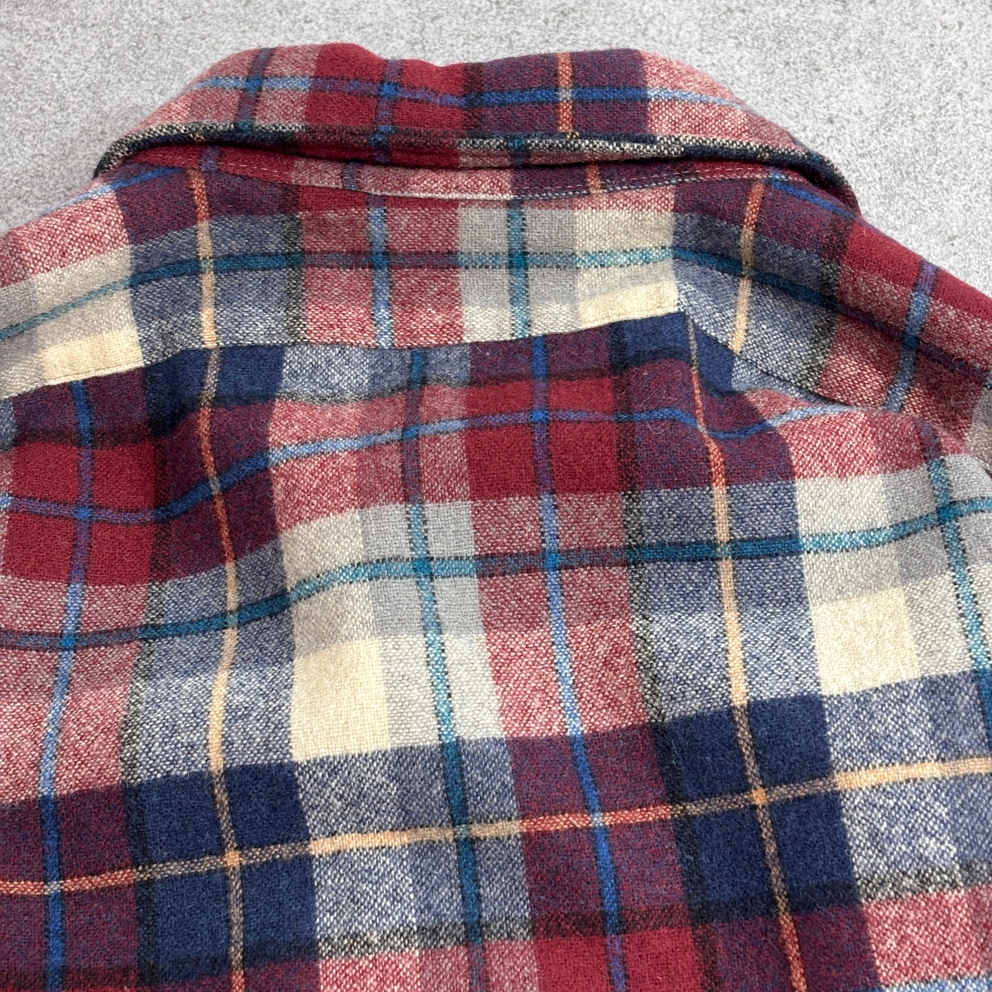 【Pendleton チェック柄 ウールシャツジャケット】ペンドルトン USA製 100%ヴァージンウール キルティングライナー付き 古着/8-10