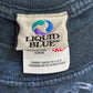 2001 LIQUID BLUE ウルフ フルプリントTシャツ USA製生地 オオカミ アニマルT ブラック XL/4-26